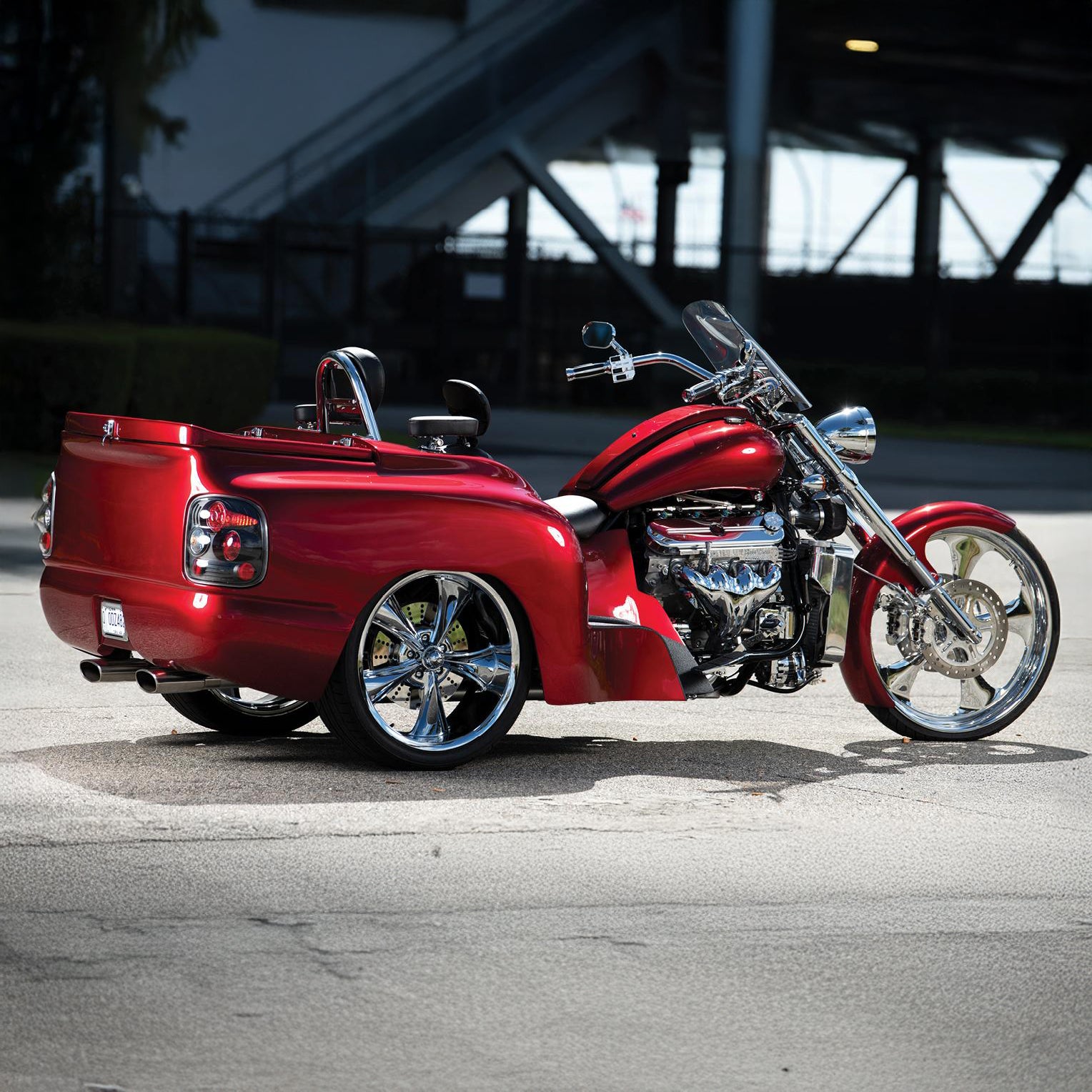 2021 445 Candy Red Truck Trike – Boss Hoss Store