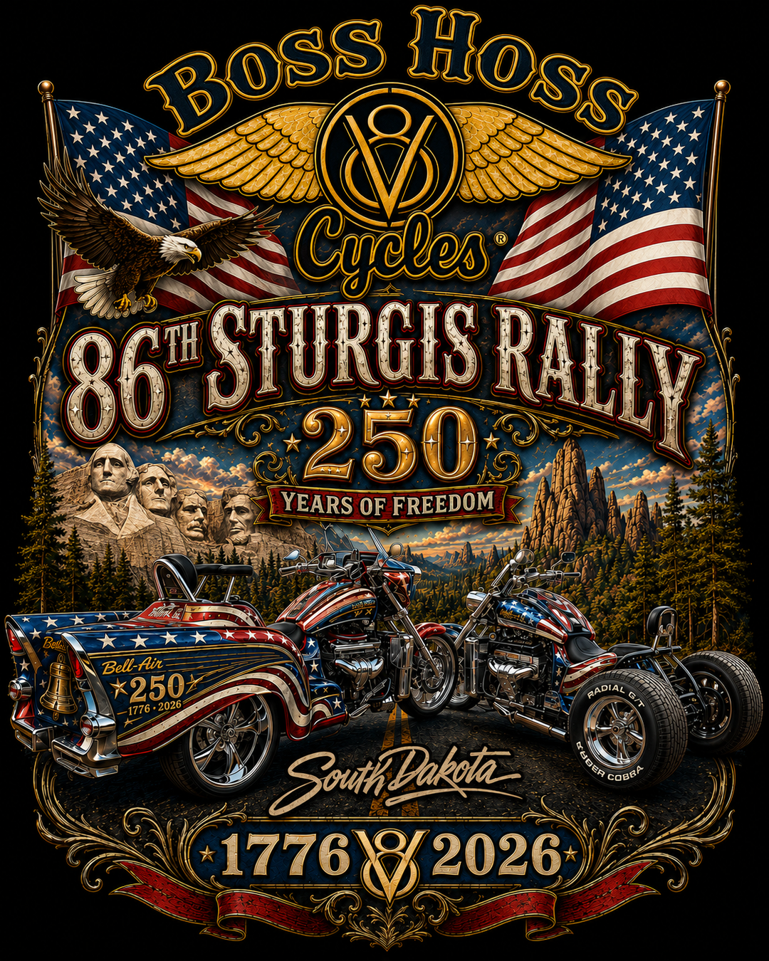 '26 Sturgis Boss Hoss T-shirt Unisex