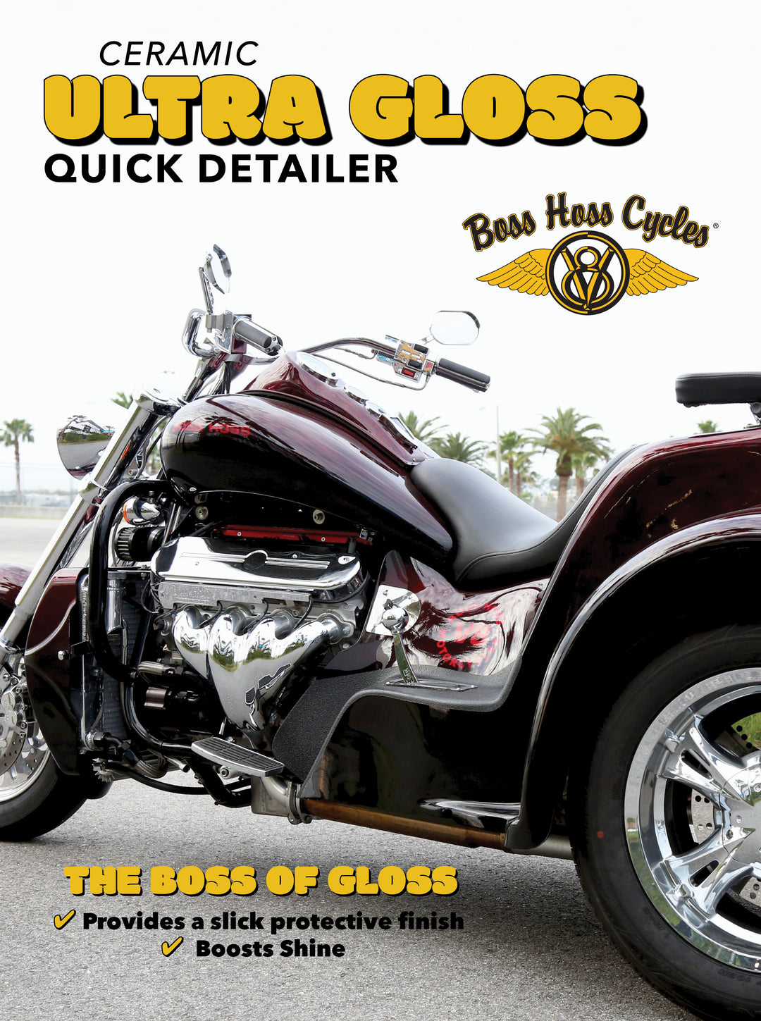 Boss Hoss Ceramic Ultra Gloss Quick Detailer 13.25 oz