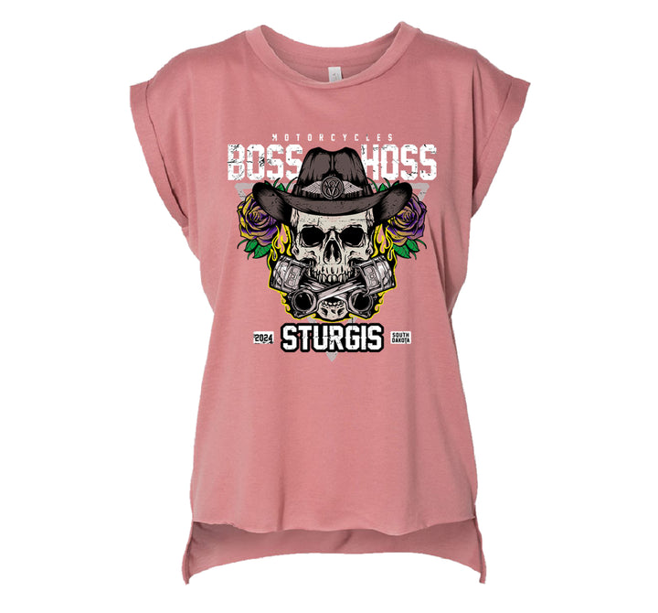 '24 Sturgis Boss Hoss Women's Muscle Tank Shirt