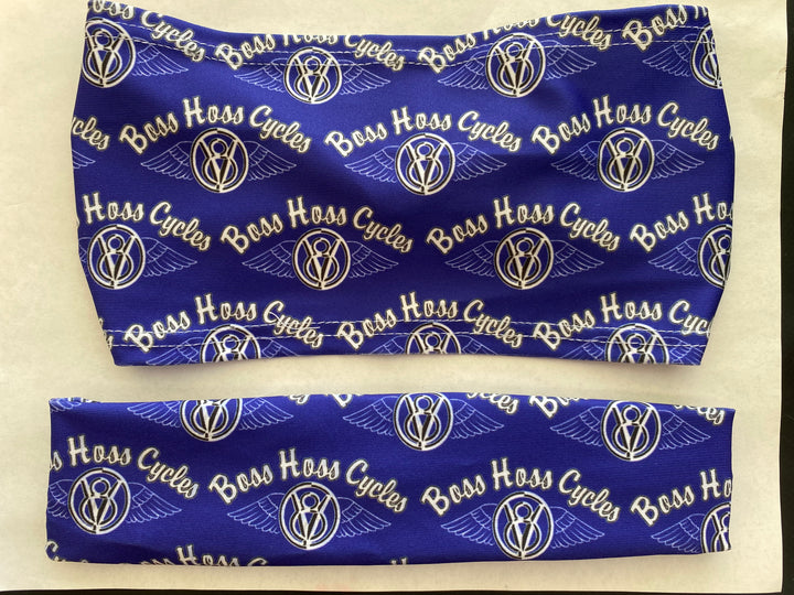 Dark Purple Headband w/ Multiple Logos