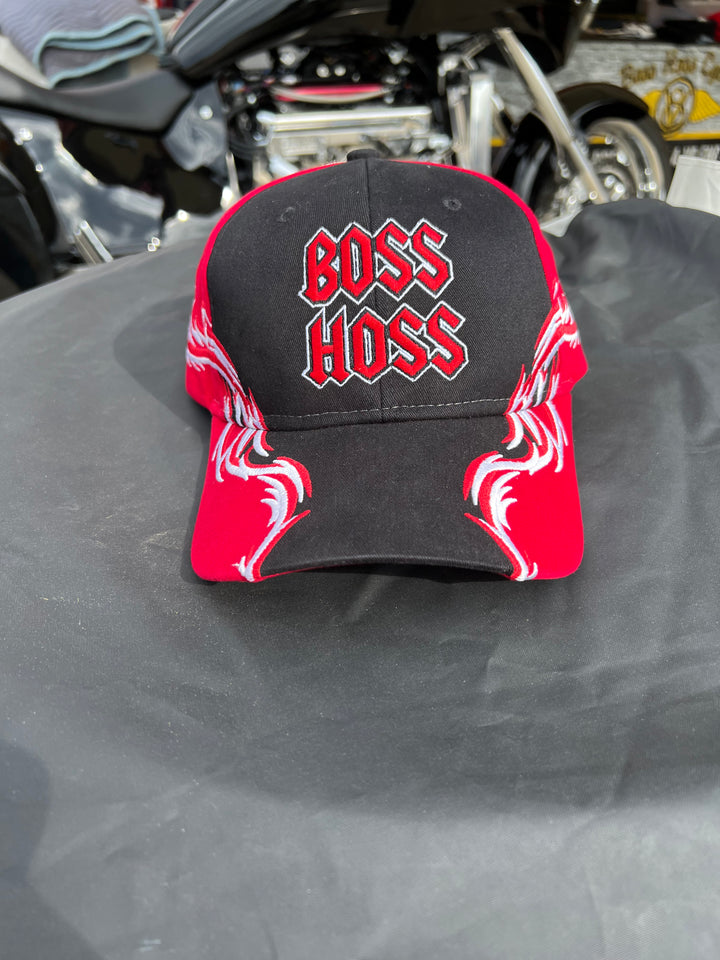 Boss Hoss Racing Flame Hat w/ Rockin BH