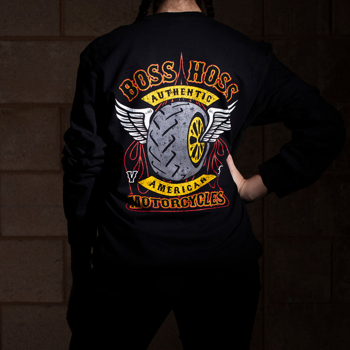 Classic Winged Tire Long Sleeve Tee