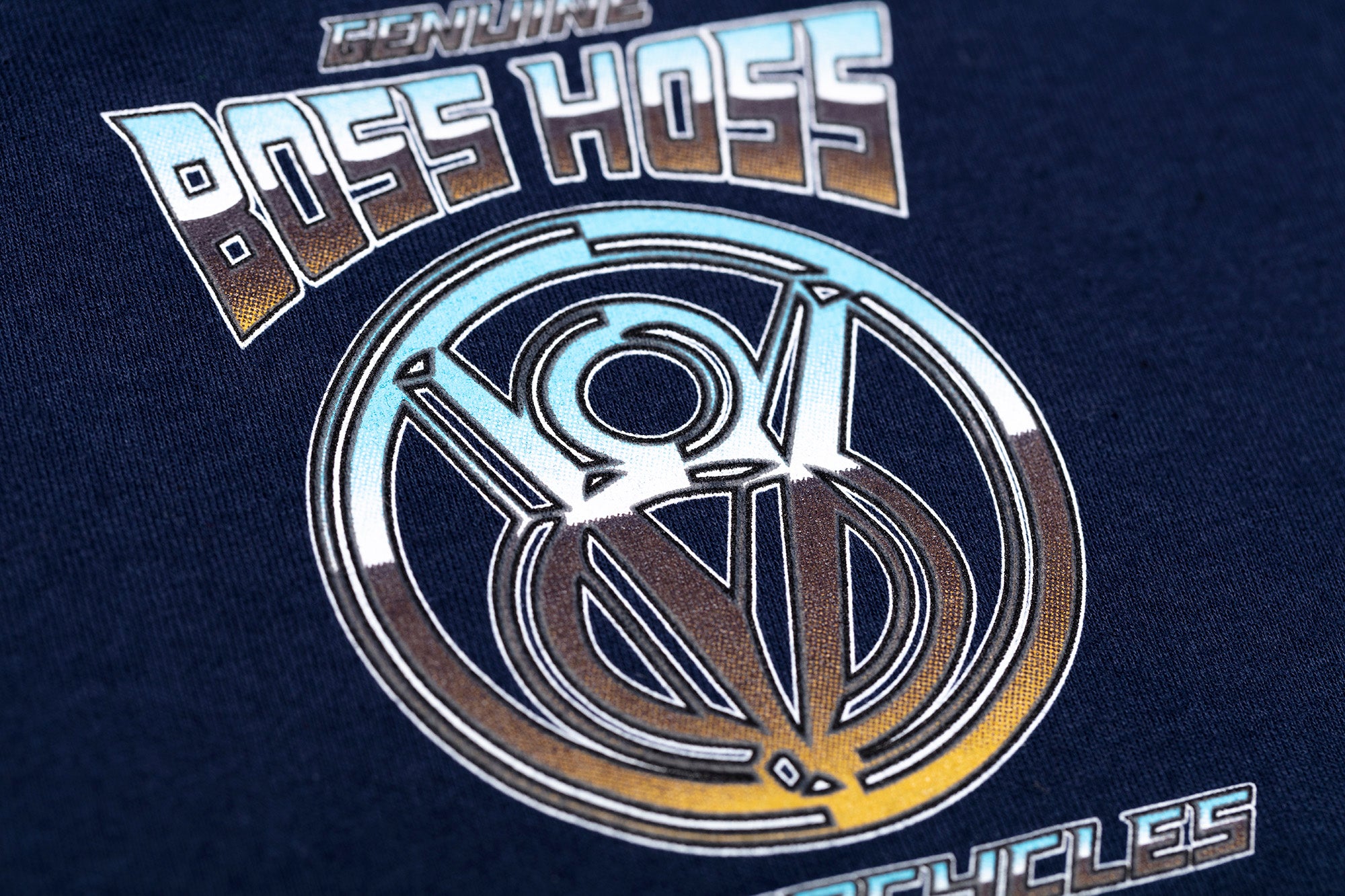 Crystal Blue Chrome Long Sleeve Tee – Boss Hoss Store
