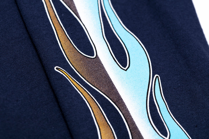 Crystal Blue Chrome Long Sleeve Tee