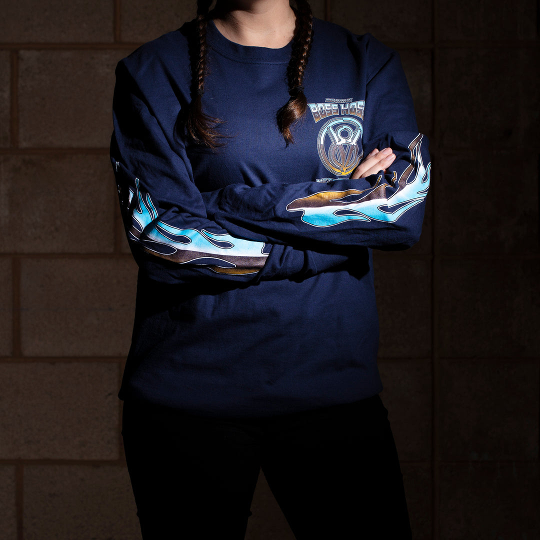 Crystal Blue Chrome Long Sleeve Tee