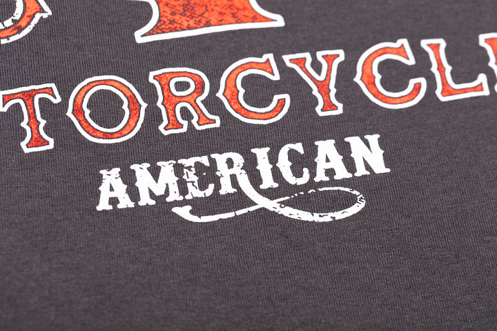 V8 Piston Power Long Sleeve Tee Gray & Red