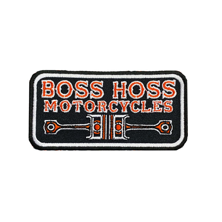 Embroidered Twin Pistons Patch Red & Black